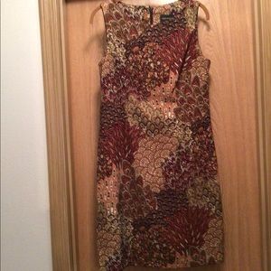 Dress sleeveless colors - Brown Beige Rust Orange